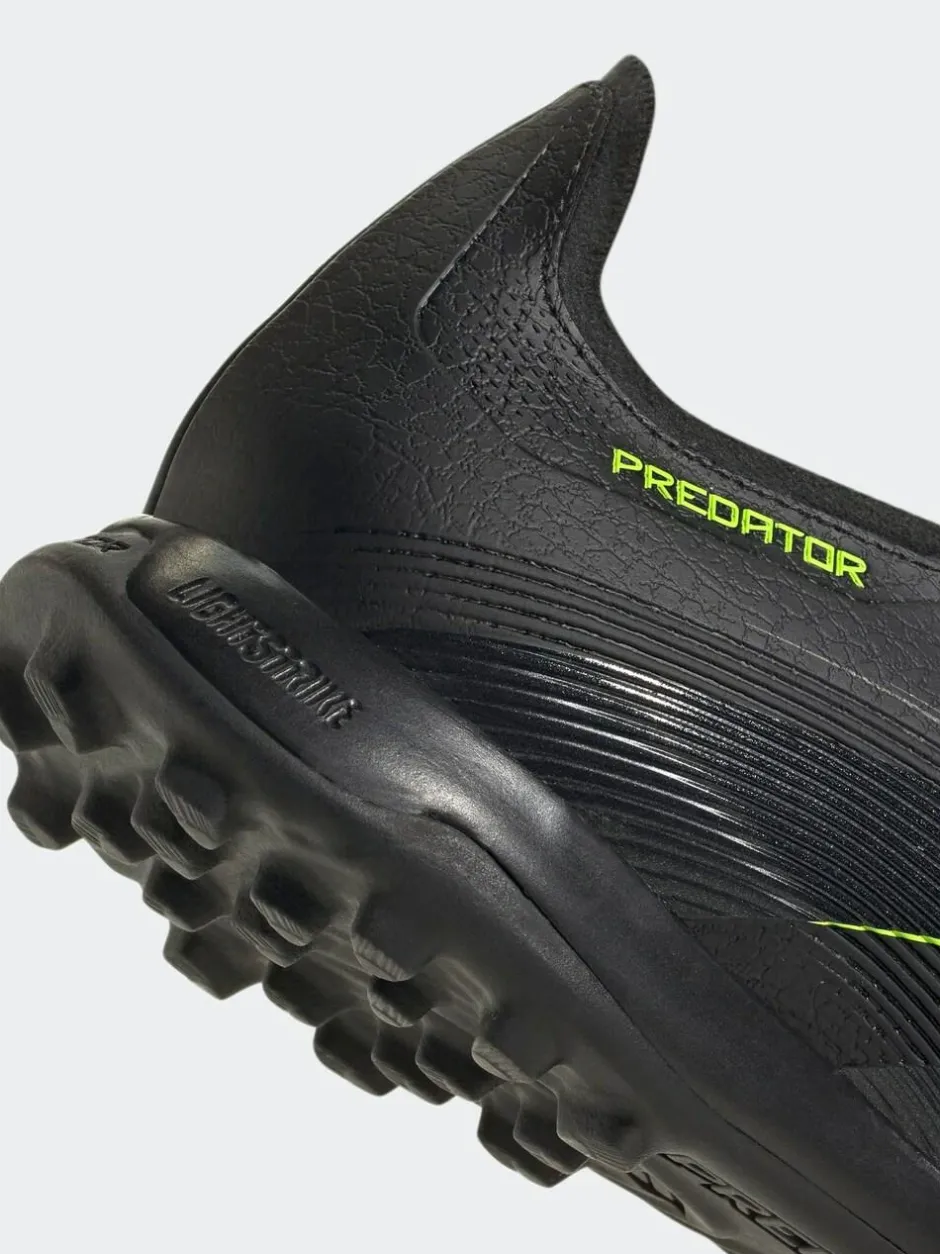 adidas Black/Grey Adult Predator League Fold-Over Tongue Turf Boots Hot