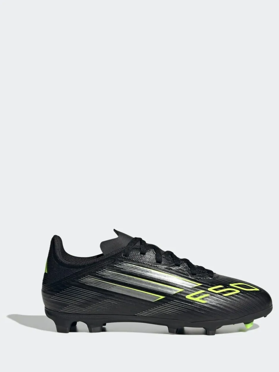 adidas Black/Grey Kids F50 League Firm/Multi Ground Boots Clearance