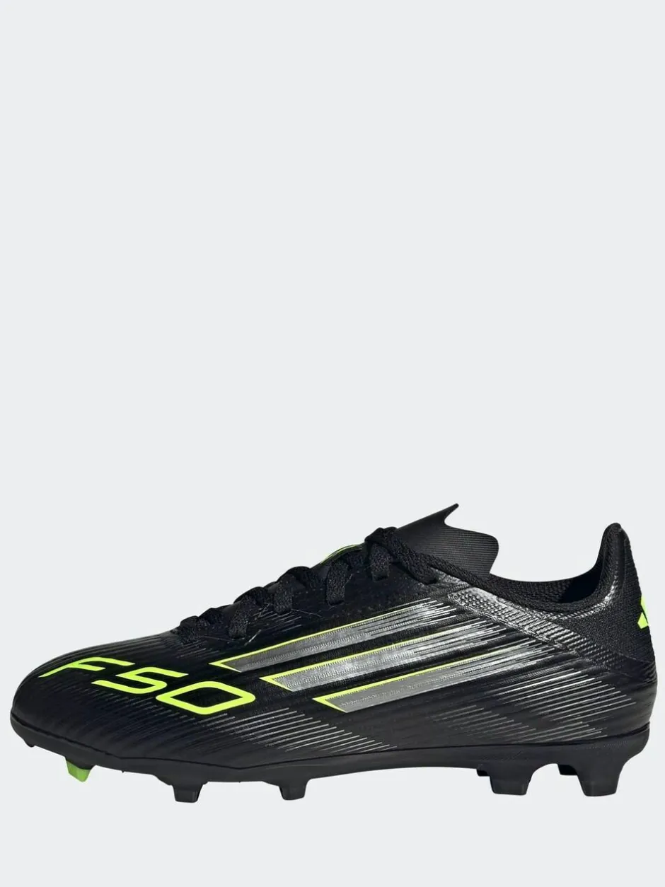 adidas Black/Grey Kids F50 League Firm/Multi Ground Boots Clearance
