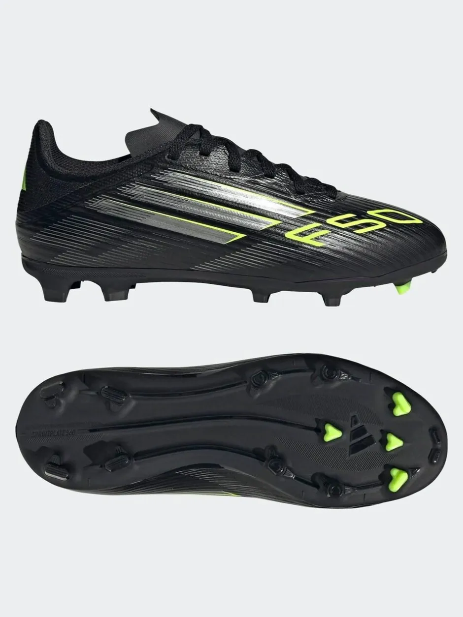adidas Black/Grey Kids F50 League Firm/Multi Ground Boots Clearance