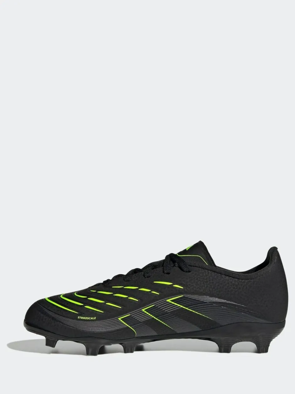 adidas Black/Grey Kids Predator League Firm/Multi Ground Boots New