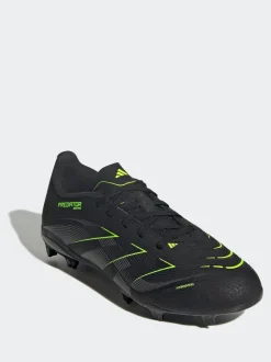adidas Black/Grey Kids Predator League Firm/Multi Ground Boots New