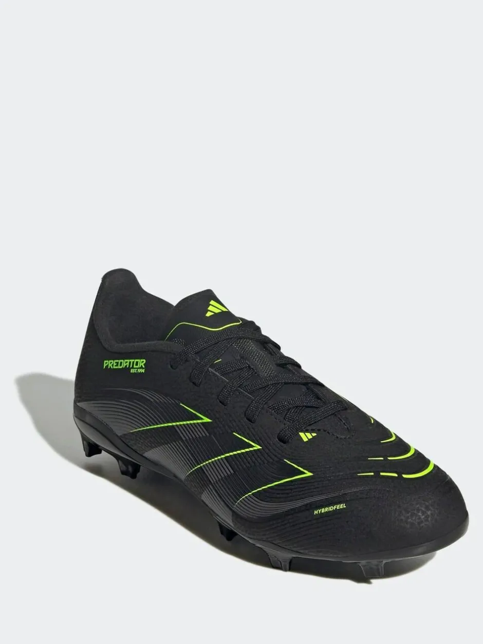 adidas Black/Grey Kids Predator League Firm/Multi Ground Boots New