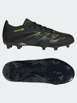 adidas Black/Grey Kids Predator League Firm/Multi Ground Boots New