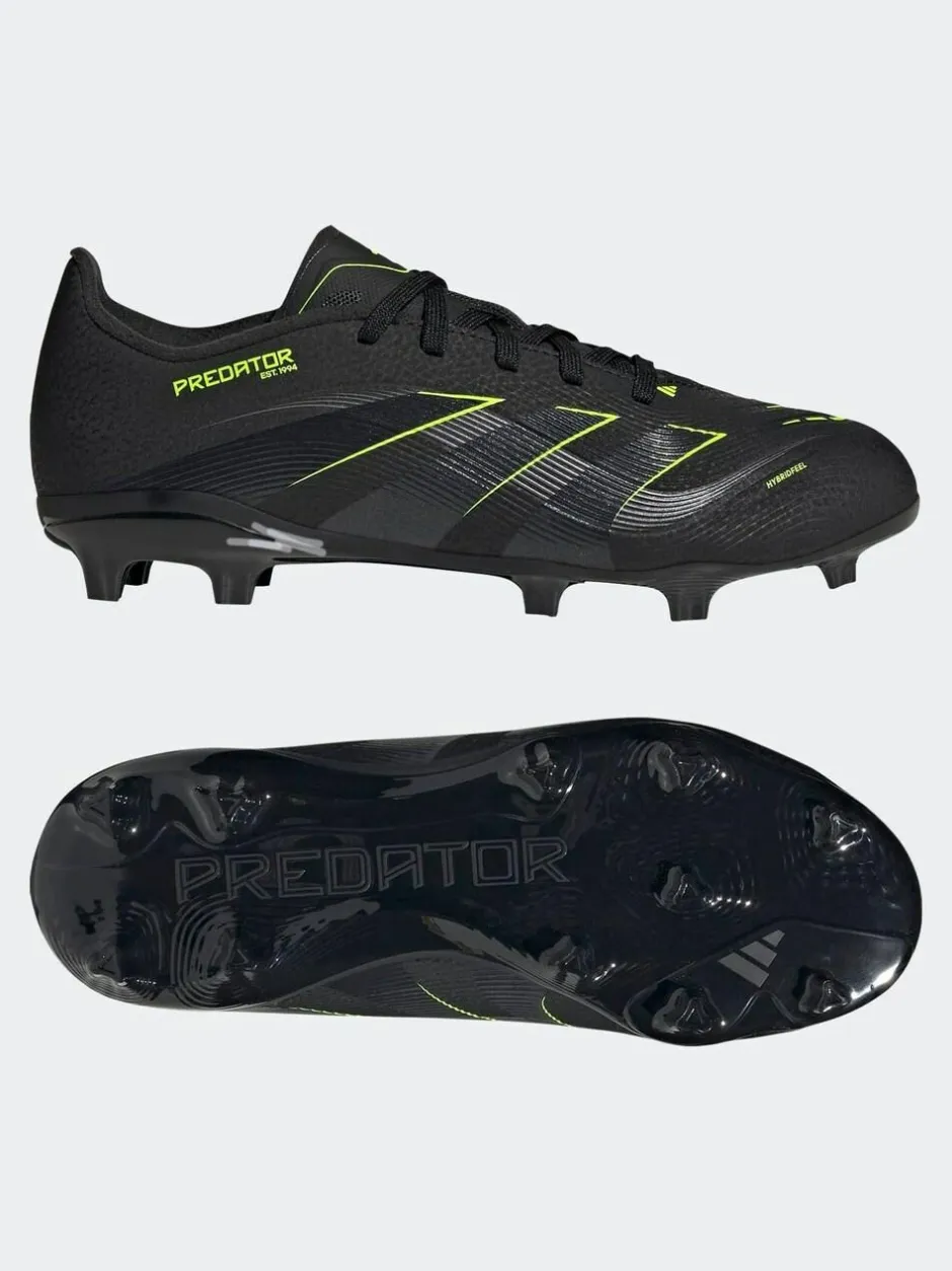 adidas Black/Grey Kids Predator League Firm/Multi Ground Boots New