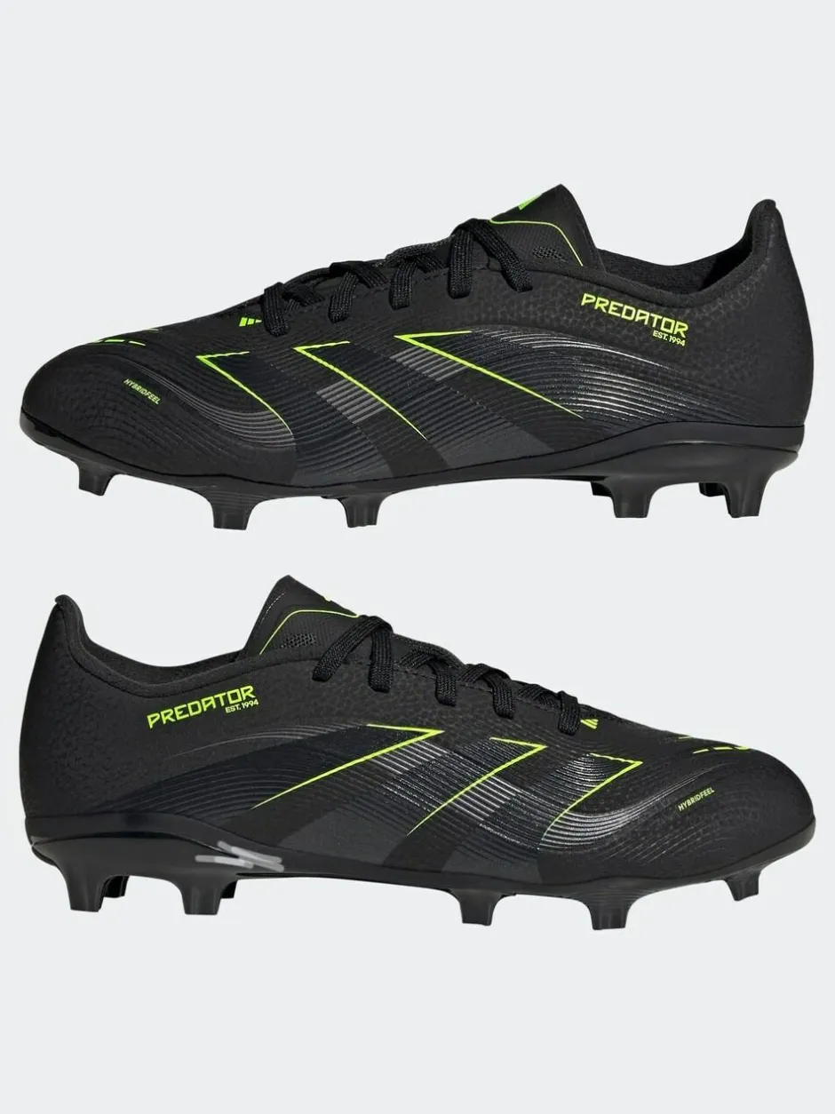 adidas Black/Grey Kids Predator League Firm/Multi Ground Boots New