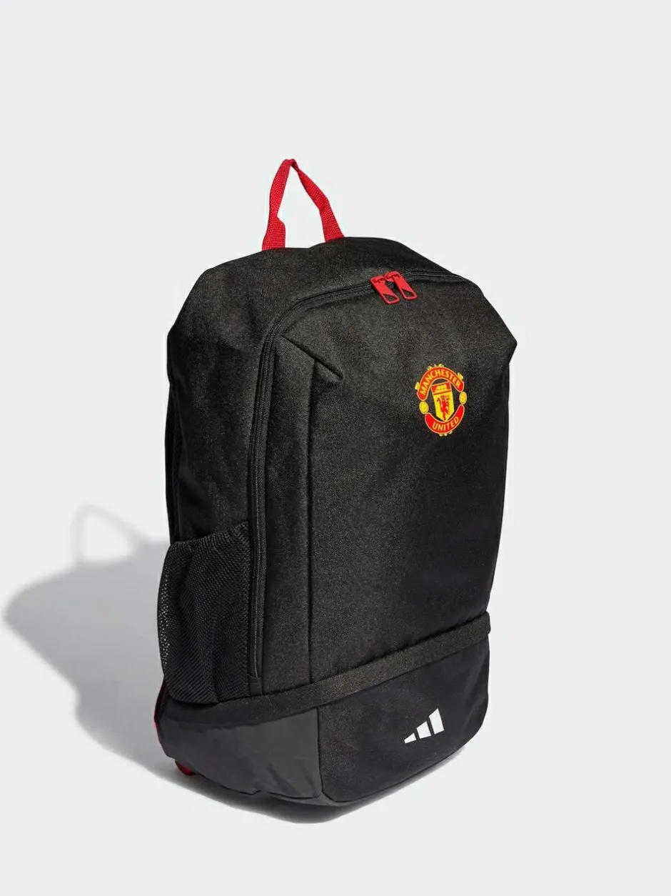 adidas Black/Red Manchester United Backpack Discount