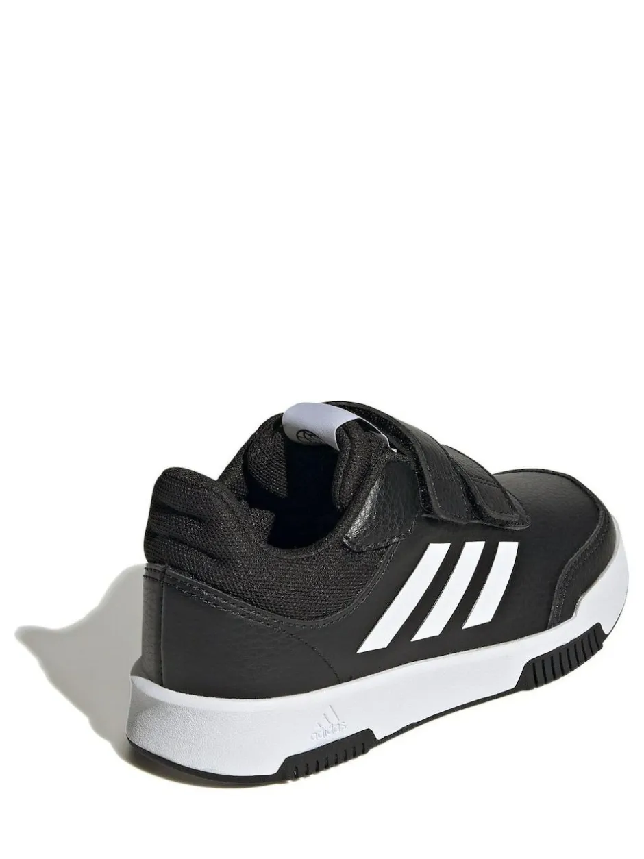 adidas Black/White Hook and Loop Tensaur Kids Trainers New