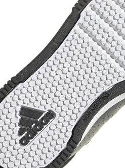 adidas Black/White Hook and Loop Tensaur Kids Trainers New