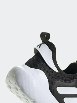 adidas Black/White Tensaur Comfort Slip On Junior Trainers Discount