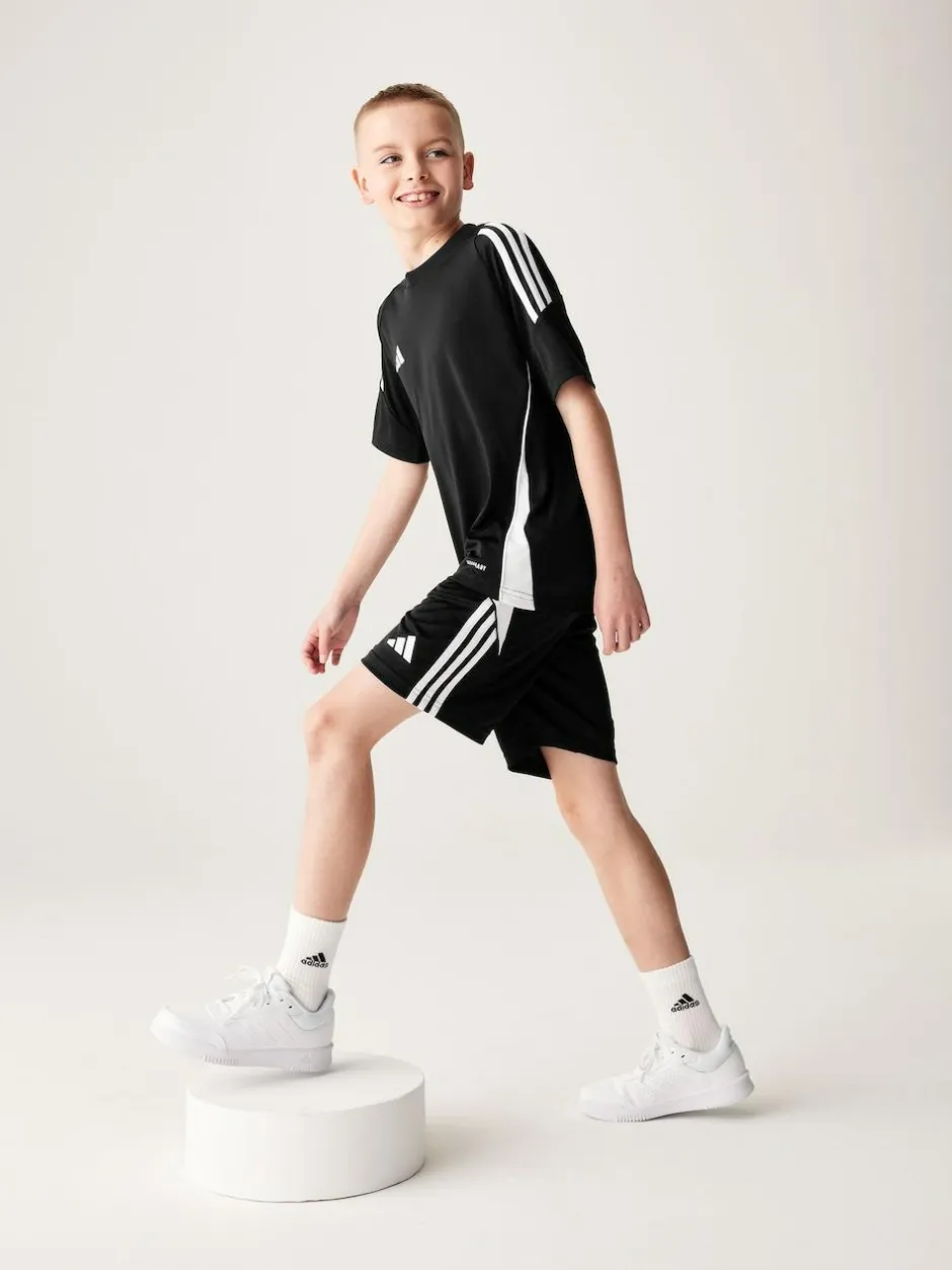 adidas Black/White Tiro 24 Kids Shorts Online