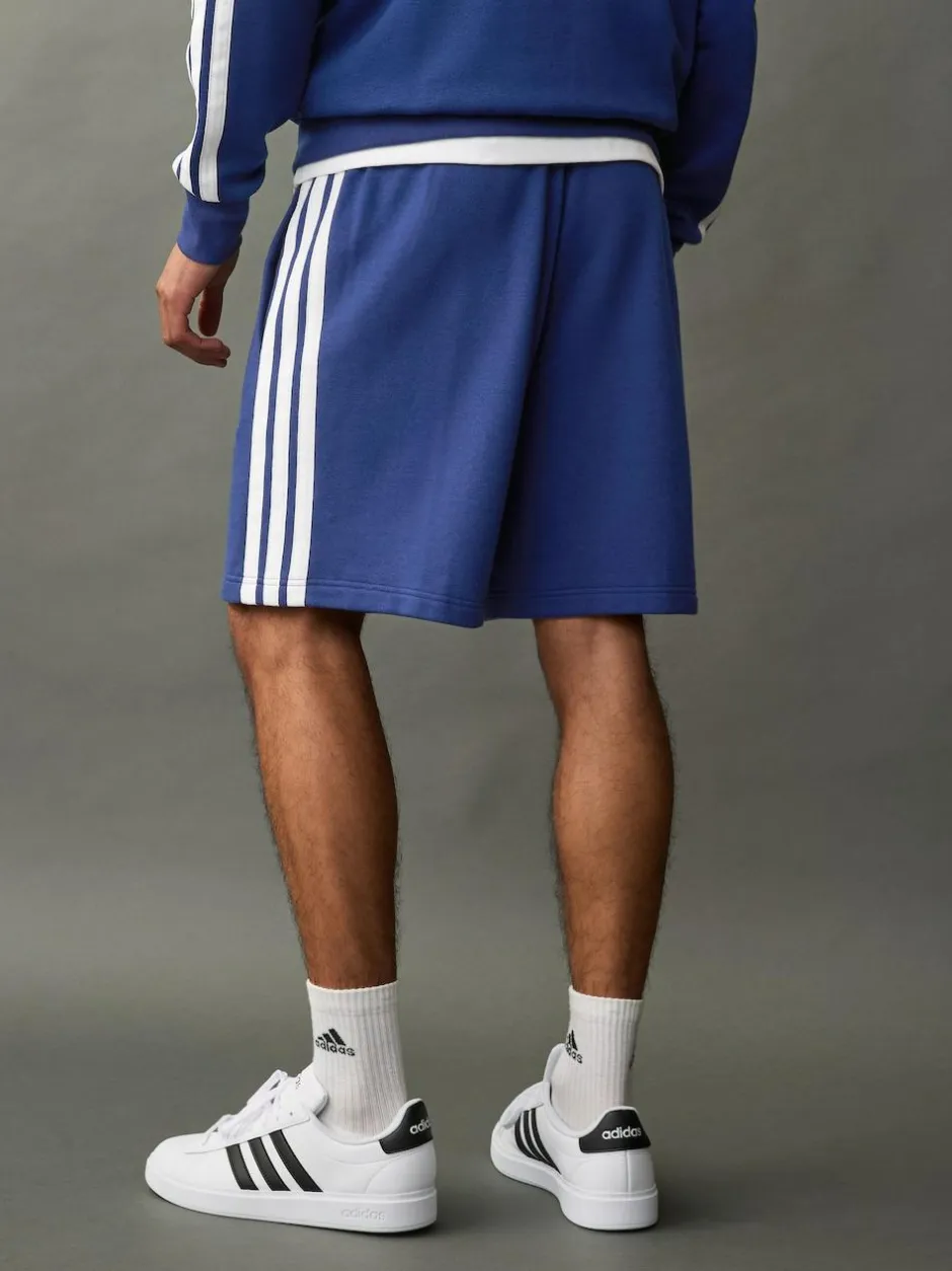 adidas Blue Essential 3-Stripes French Terry Shorts Online