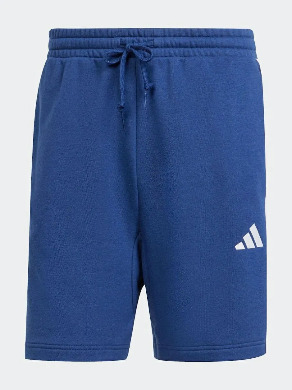 adidas Blue Essential 3-Stripes French Terry Shorts Online