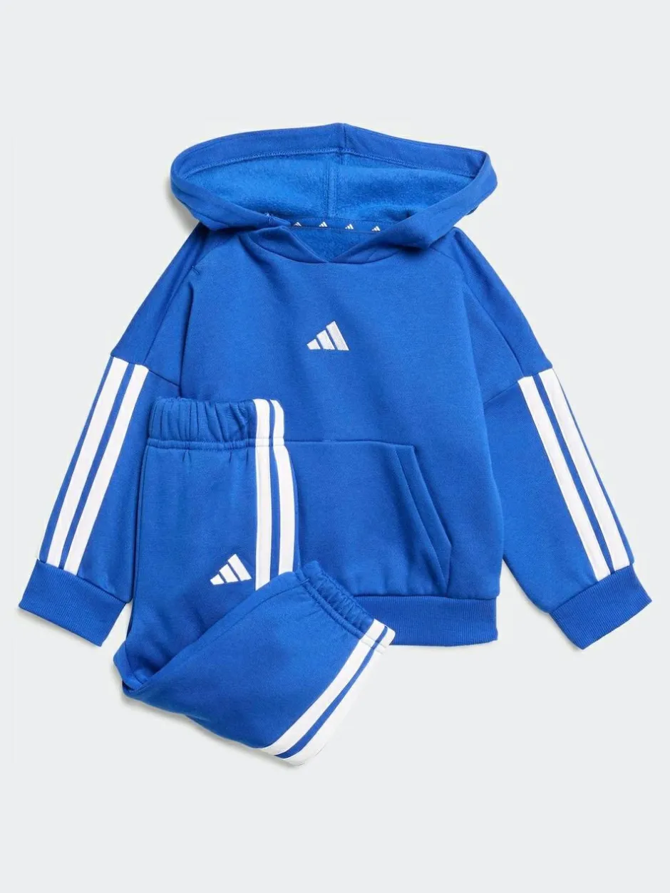 adidas Essentials Infant Tracksuit Blue New