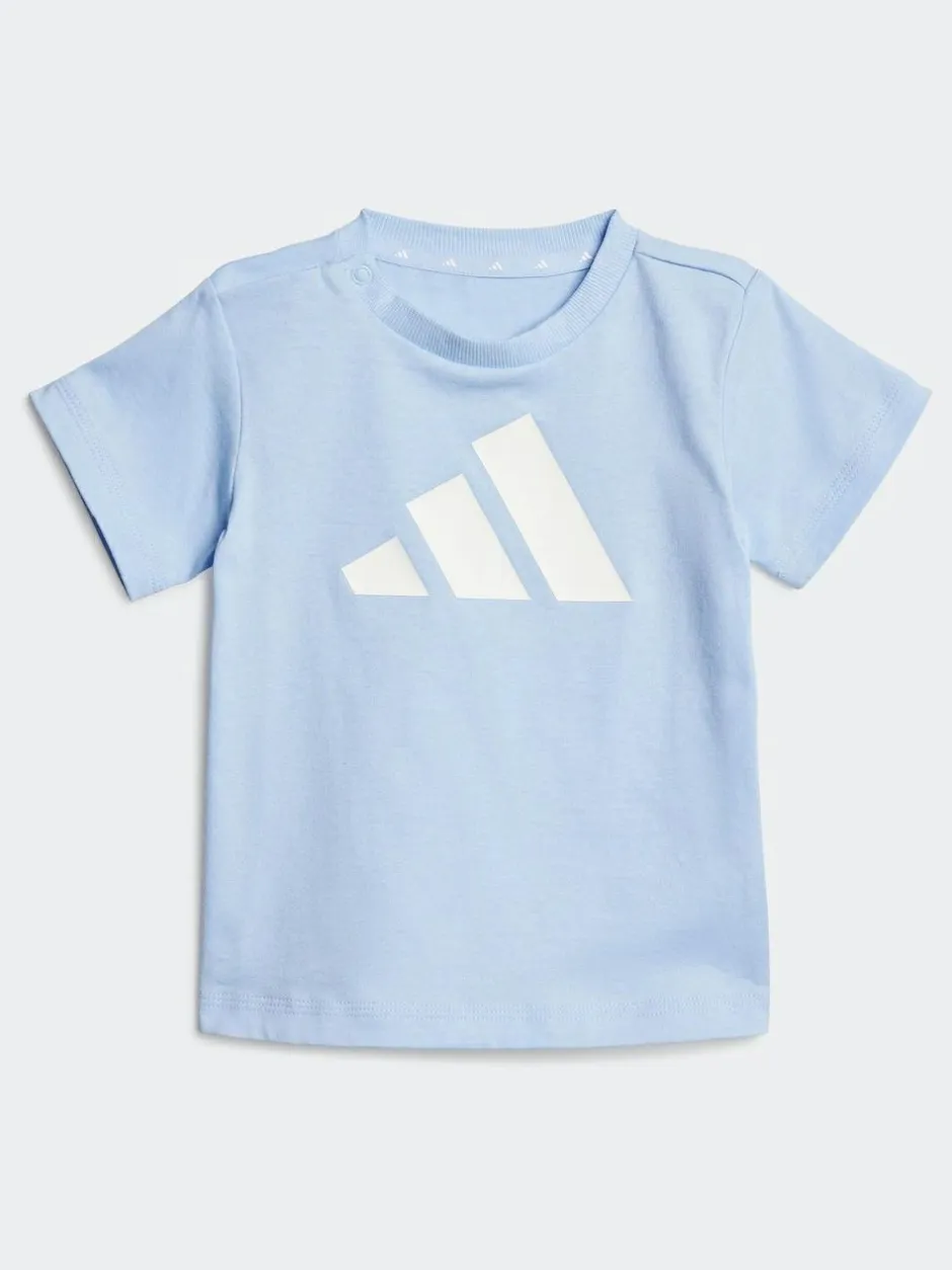 adidas Blue Essentials Infant Kids T-Shirt Set Online
