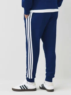 adidas Essentials 3-Stripes Fleece Joggers Blue Hot
