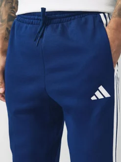 adidas Essentials 3-Stripes Fleece Joggers Blue Hot