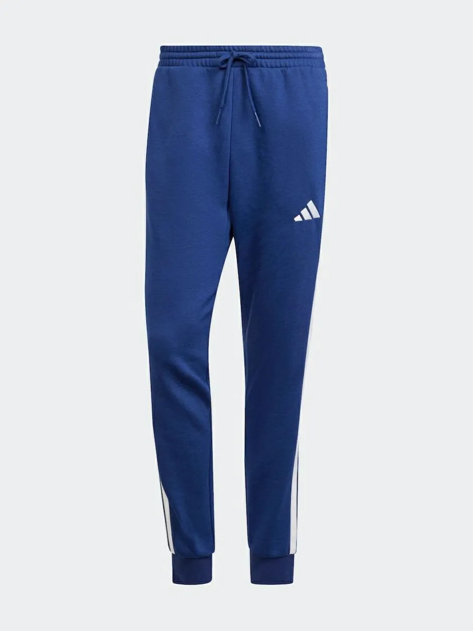adidas Essentials 3-Stripes Fleece Joggers Blue Hot