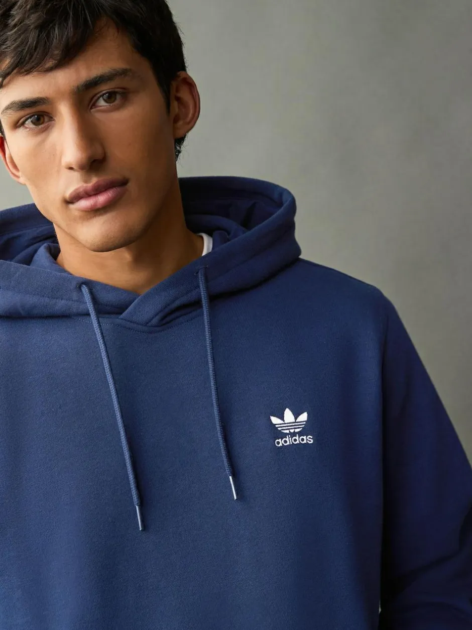 adidas originals adidas Blue Trefoil Essentials Hoodie Discount