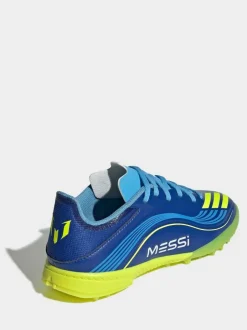adidas Blue/Yellow Kids F50 Messi League Turf Boots Clearance
