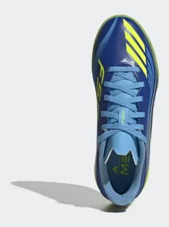 adidas Blue/Yellow Kids F50 Messi League Turf Boots Clearance