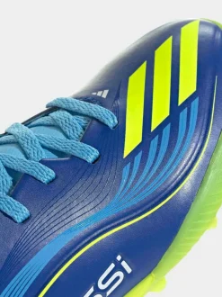 adidas Blue/Yellow Kids F50 Messi League Turf Boots Clearance