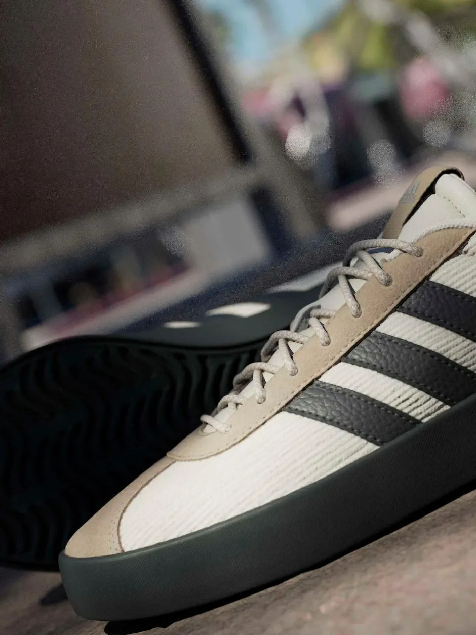 adidas VL Court Trainers Brown Clearance