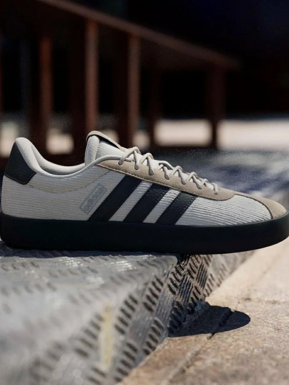 adidas VL Court Trainers Brown Clearance