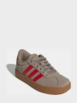 adidas Brown/Red VL Court 3.0 Trainers Discount