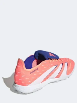 adidas Coral/White Adult Predator League Fold-Over Tongue Turf Boots New