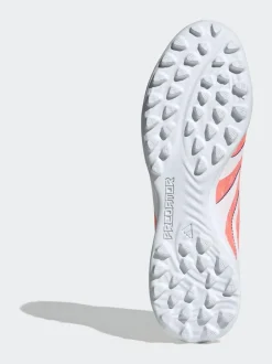 adidas Coral/White Adult Predator League Fold-Over Tongue Turf Boots New