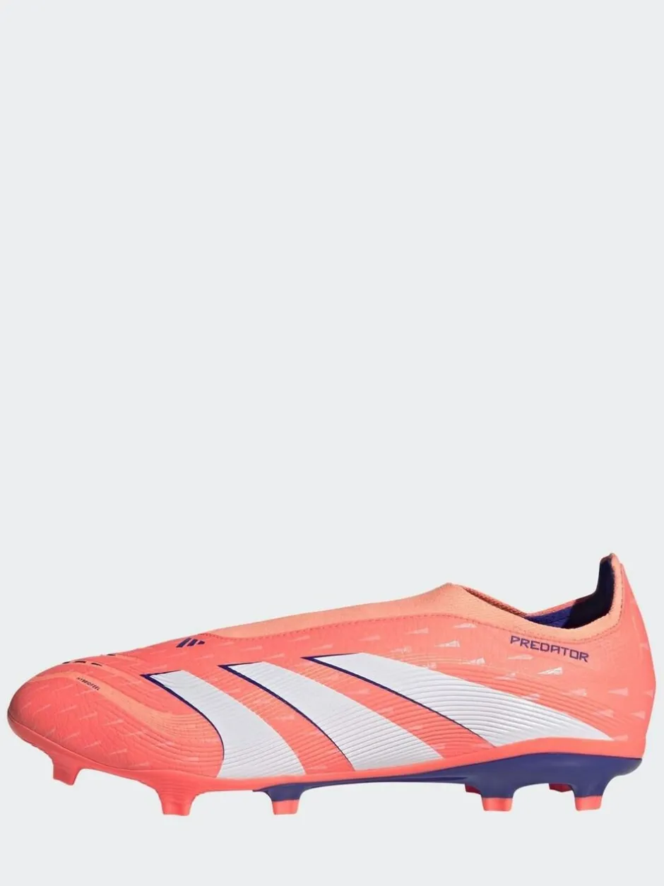 adidas Coral/White Adult Predator League Laceless Firm/Multi Ground Boots Clearance