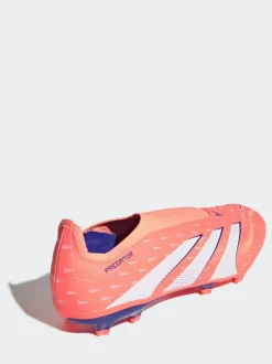 adidas Coral/White Adult Predator League Laceless Firm/Multi Ground Boots Clearance