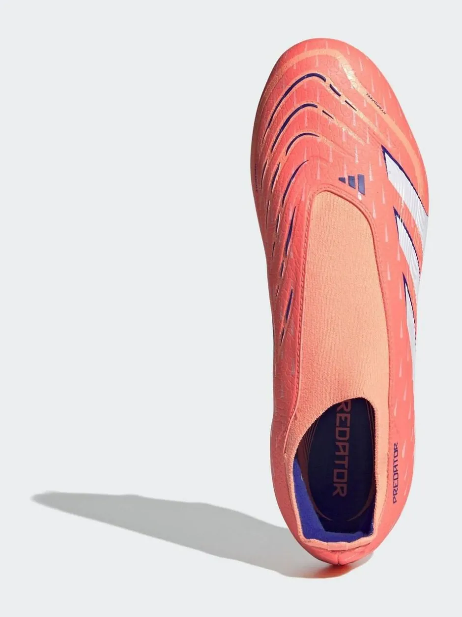 adidas Coral/White Adult Predator League Laceless Firm/Multi Ground Boots Clearance