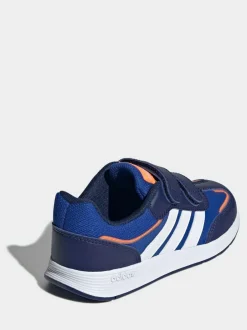 adidas Dark Blue Tensaur Switch Hook and Loop Kids Trainers Hot