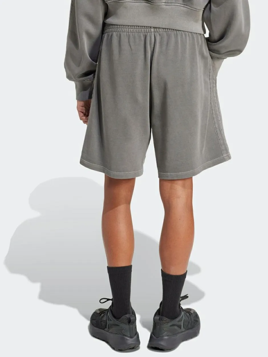 adidas All SZN French Terry Washed 100% Cotton 8 Inch Shorts Grey Clearance