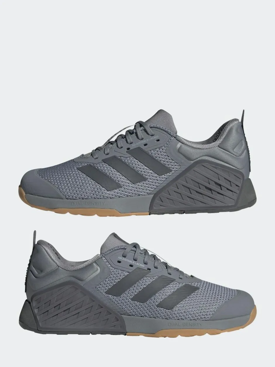 adidas Dropset 3 Trainers Grey New