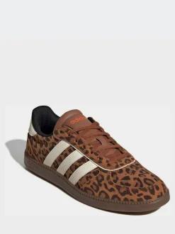 adidas Leopard Print/White Breaknet Sleek Trainers Clearance