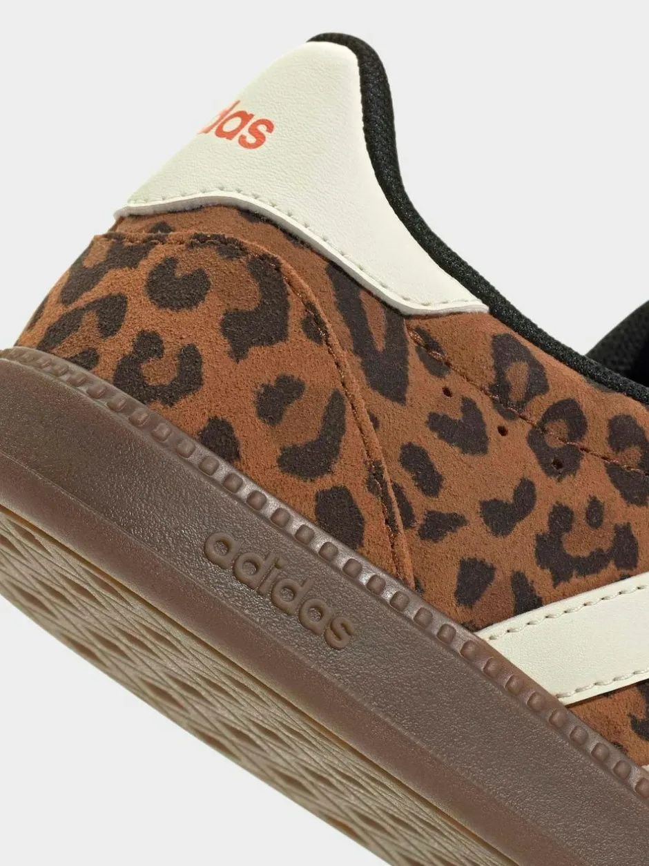 adidas Leopard Print/White Breaknet Sleek Trainers Clearance