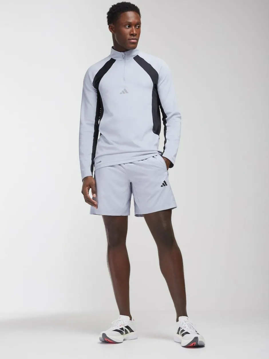 adidas Workout Essentials Base Woven Shorts Light Grey Outlet