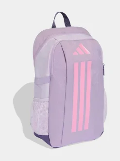 adidas Light Purple Kids 3 Stripe Backpack Sale