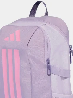 adidas Light Purple Kids 3 Stripe Backpack Sale