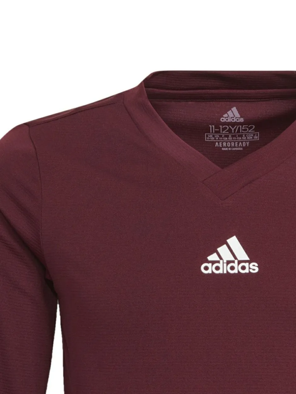 adidas Maroon Red Team Base T-Shirt Sale