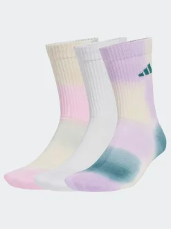 adidas Tie Dye Socks 3 Pack Natural Discount