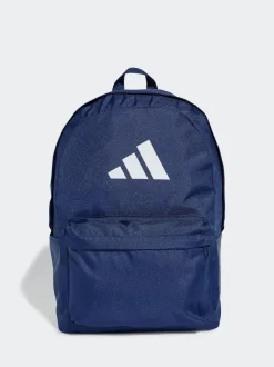 adidas Navy Blue Classic 3 Bar Logo Backpack Hot