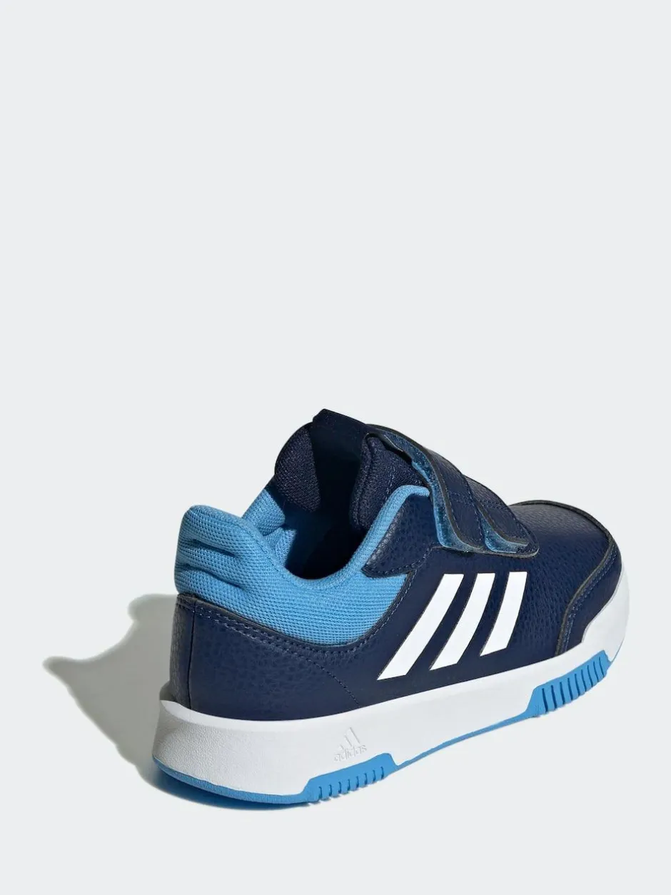 adidas Navy/Blue/White Hook and Loop Tensaur Kids Trainers New
