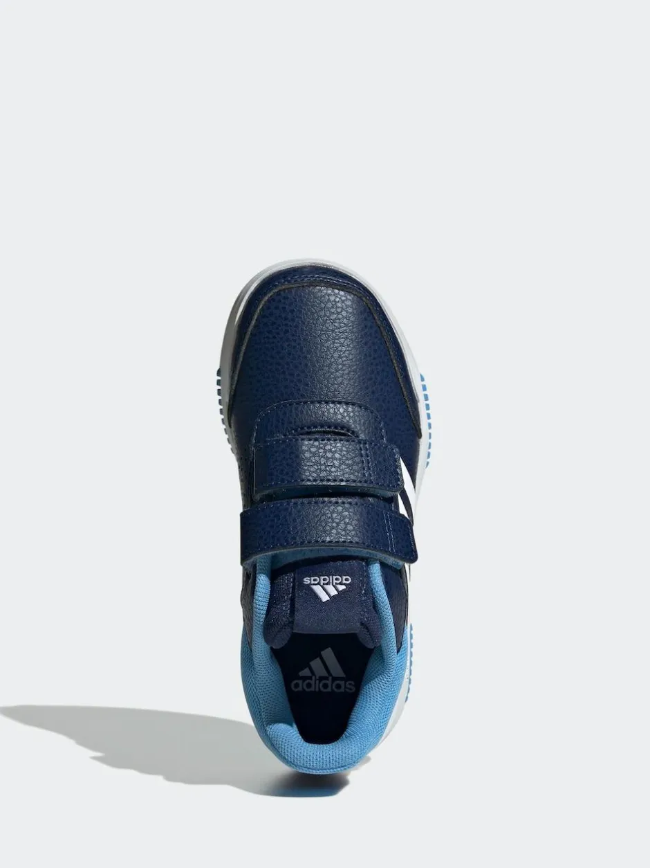 adidas Navy/Blue/White Hook and Loop Tensaur Kids Trainers New