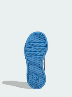 adidas Navy/Blue/White Hook and Loop Tensaur Kids Trainers New