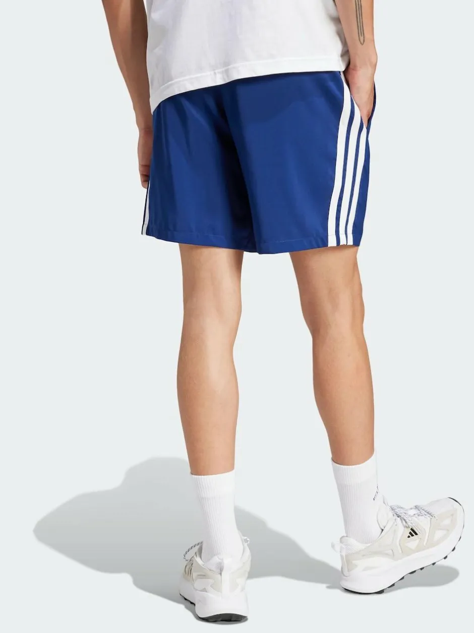 adidas Navy/White Essentials 3-Stripes Chelsea Shorts Hot