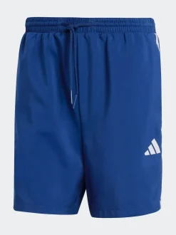 adidas Navy/White Essentials 3-Stripes Chelsea Shorts Hot